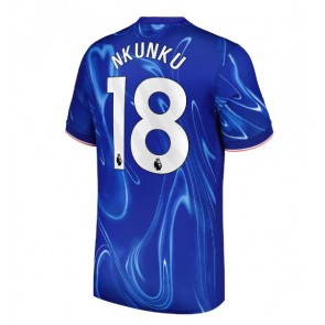 Chelsea Christopher Nkunku #18 Domácí Dres 2024-25 Krátký Rukáv